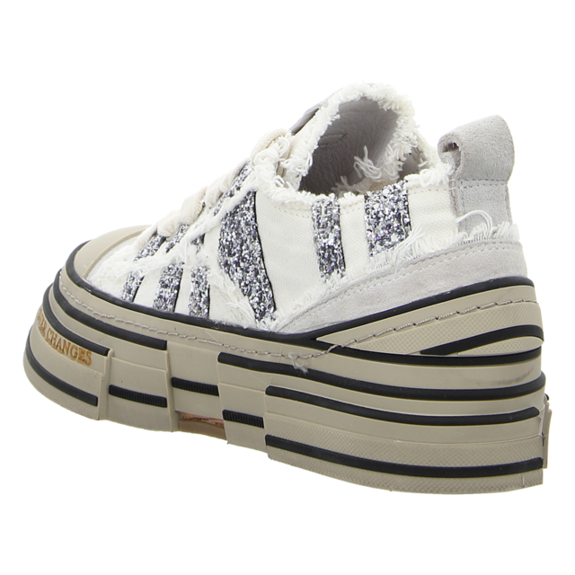 Rebecca White - V02L-6B WHITE + GLITTER GREY - V02L-6B WHITE + GLITTER GREY - white + glitter grey - Sneaker