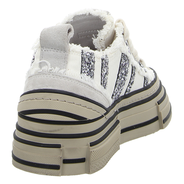 Rebecca White - V02L-6B WHITE + GLITTER GREY - V02L-6B WHITE + GLITTER GREY - white + glitter grey - Sneaker