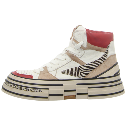 Sneaker - Rebecca White - beige savana papavero/pony zebra