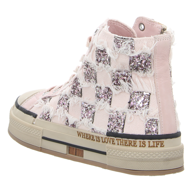 Rebecca White - X51-7 SQUARE FEBRIC NUDE - X51-7 SQUARE FEBRIC NUDE - square febric rose - Sneaker