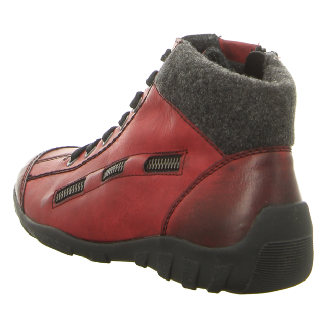 Rieker - L6543-35 - L6543-35 - rot kombi - Stiefeletten