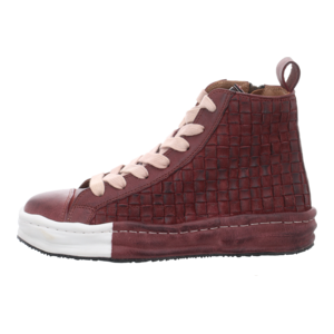 Sneaker - Rebecca White - Recross V1 - woven bordo