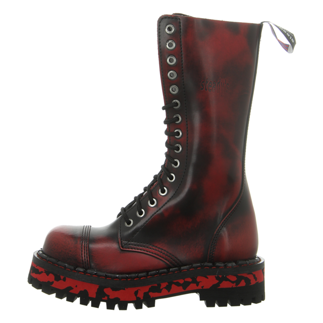 Steady's - STE/15/D BLACK/RED - STE/15/D BLACK/RED - rot-kombi - Stiefeletten