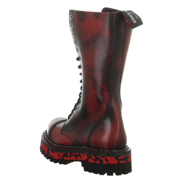 Steady's - STE/15/D BLACK/RED - STE/15/D BLACK/RED - rot-kombi - Stiefeletten