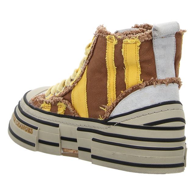 Rebecca White - V02L-3A TABACCO + YELLOW STRIP - V02L-3A TABACCO + YELLOW STRIP - tabacco + yellow strip - Sneaker
