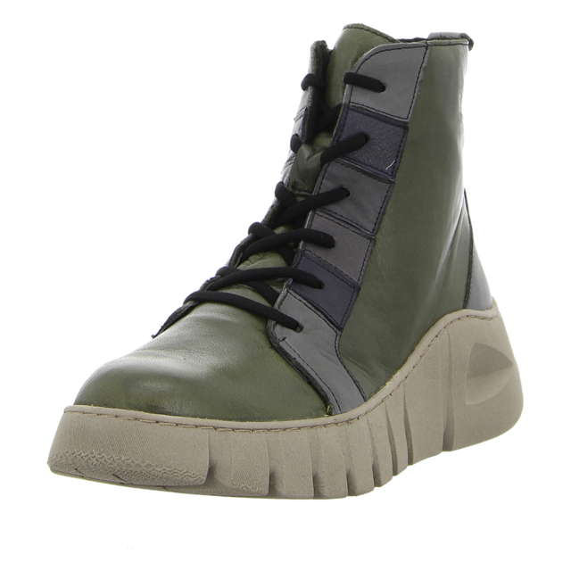 Gemini - 033317-02/722 - Anilina - khaki/grau - Stiefeletten