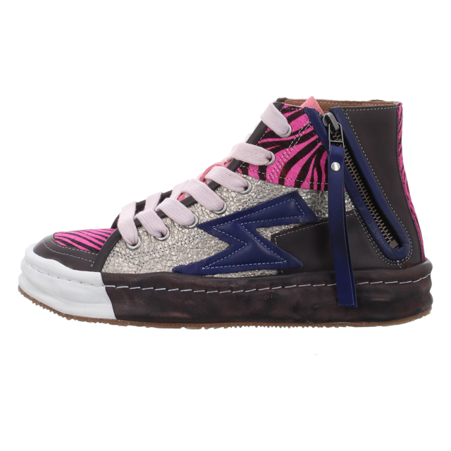 Rebecca White - RETHUNDER V2 ZEBRA MIX FUXIA/ROYAL BLUE - Rethunder V2 Zebra - mix fuxia/royal blue - Sneaker