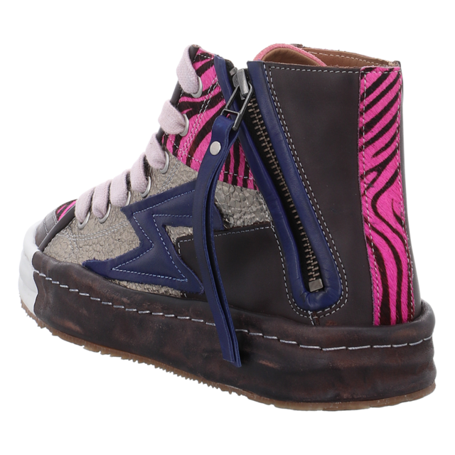 Rebecca White - RETHUNDER V2 ZEBRA MIX FUXIA/ROYAL BLUE - Rethunder V2 Zebra - mix fuxia/royal blue - Sneaker