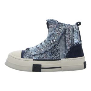 Sneaker - Rebecca White - mix glitter navy