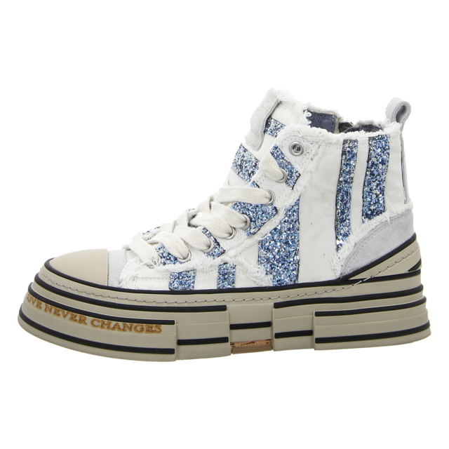 Rebecca White - V02L-5B NAVY-WHITE+BLUE GLITTER - V02L-5B NAVY-WHITE+BLUE GLITTER - navy-white + blue-glitter - Sneaker