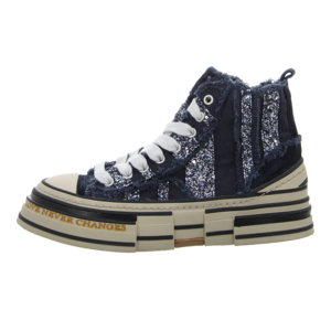 Sneaker - Rebecca White - glitter navy