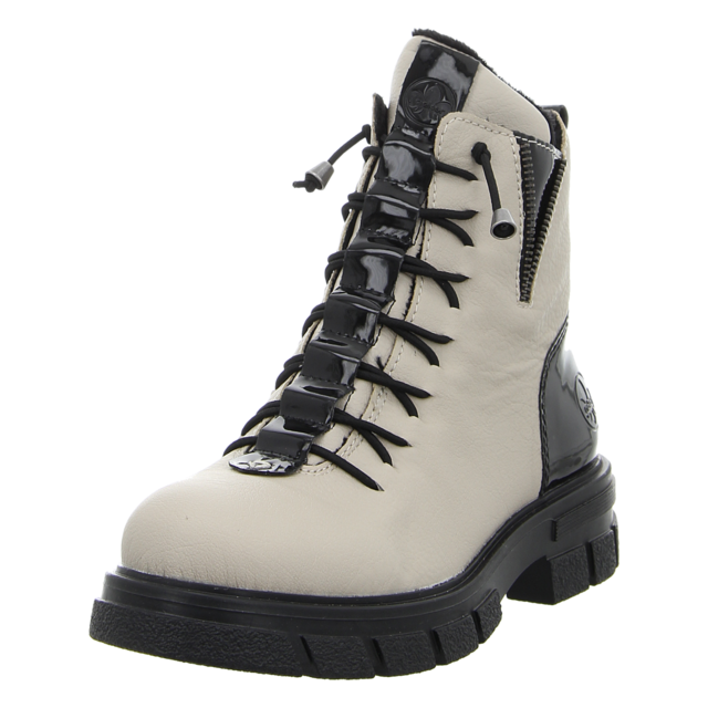 Rieker - Z9152-60 - Z9152-60 - crema/schwarz - Stiefeletten