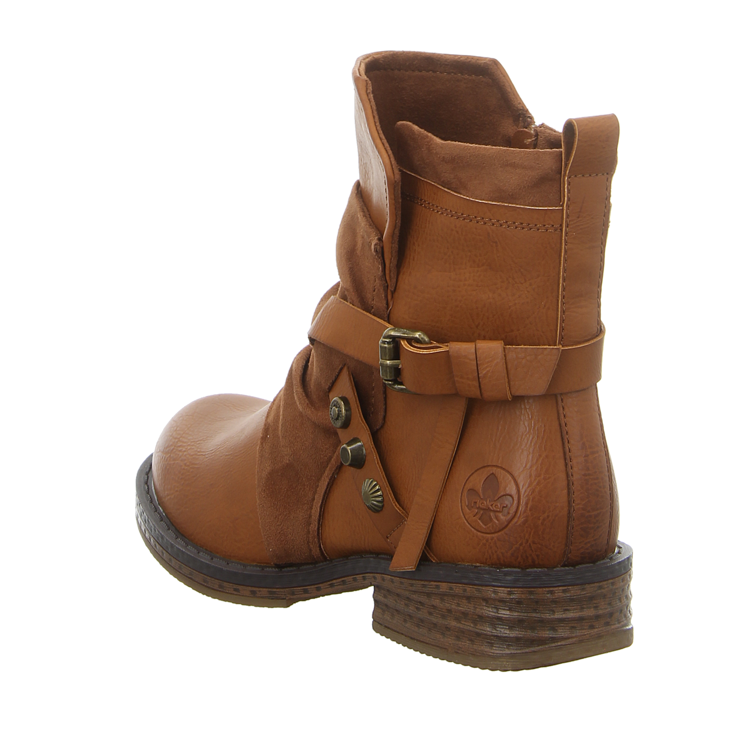 Damen Stiefeletten Braun Leder