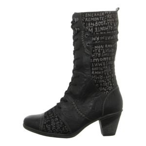 Stiefeletten - Remonte - schwarz kombi