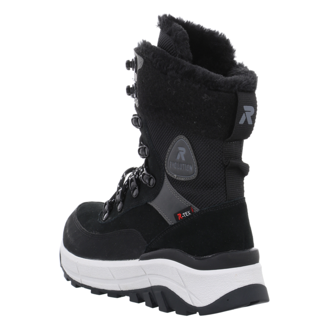Rieker - W0066-00 - W0066-00 - schwarz kombi - Stiefeletten