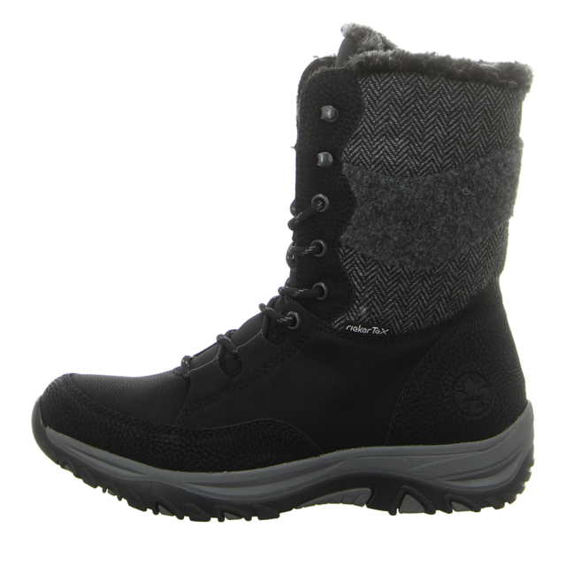 Rieker - M9643-01 - M9643-01 - schwarz kombi - Stiefeletten