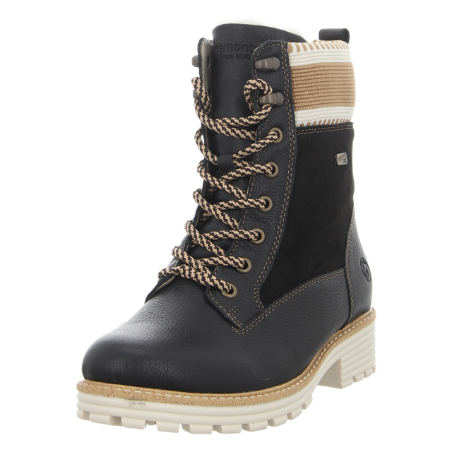 Remonte - D0W77-03 - D0W77-03 - schwarz kombi - Stiefeletten