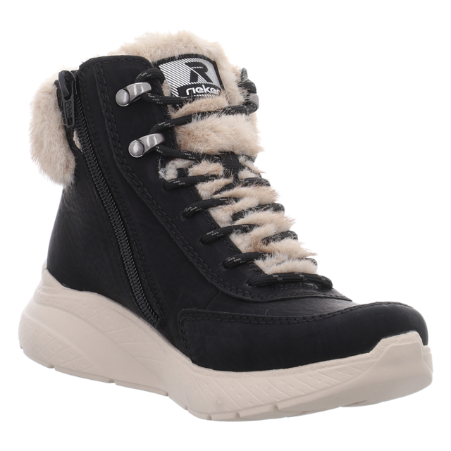 Rieker - M8510-00 - M8510-00 - schwarz/beige - Stiefeletten