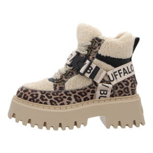 Stiefeletten - Buffalo - Aspen Com Mid - beige/black/leo