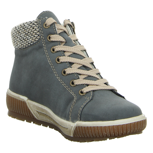 Rieker - N0709-14 - N0709-14 - blau-kombi - Stiefeletten