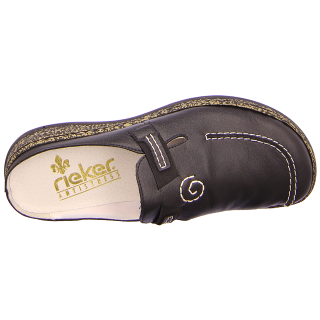Rieker - 46393-00 - 46393-00 - schwarz - Pantoletten
