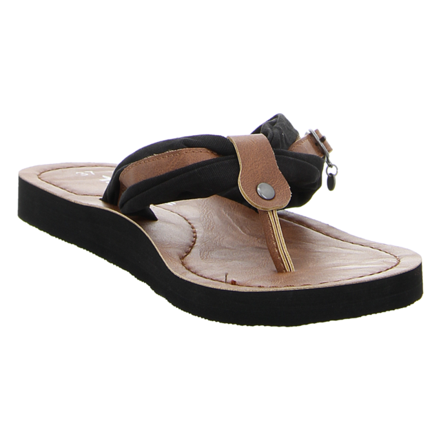 Tamaris - 1-27109-42-051 - 1-27109-42-051 - black/muskat - Zehentrenner