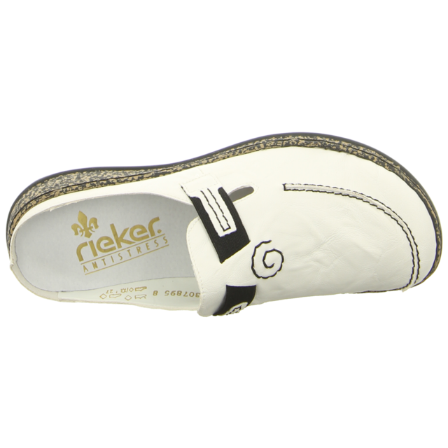Rieker - 46393-80 - 46393-80 - wei-kombi - Pantoletten