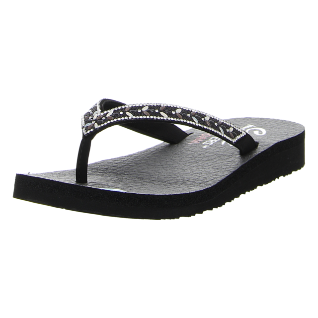 Skechers - 119777 BBK - Meditation - Lucky O - black/rhinestone - Zehentrenner