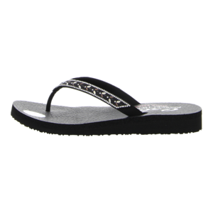 Zehentrenner - Skechers - Meditation - Lucky O - black/rhinestone