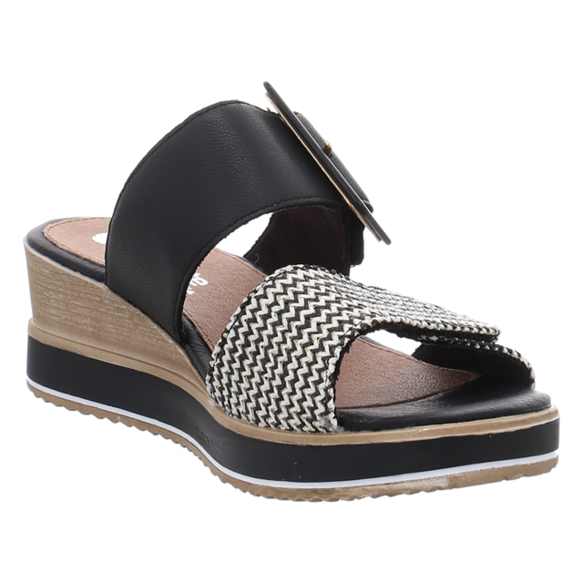 Remonte - D6463-03 - D6463-03 - schwarz-crema/schwarz - Pantoletten