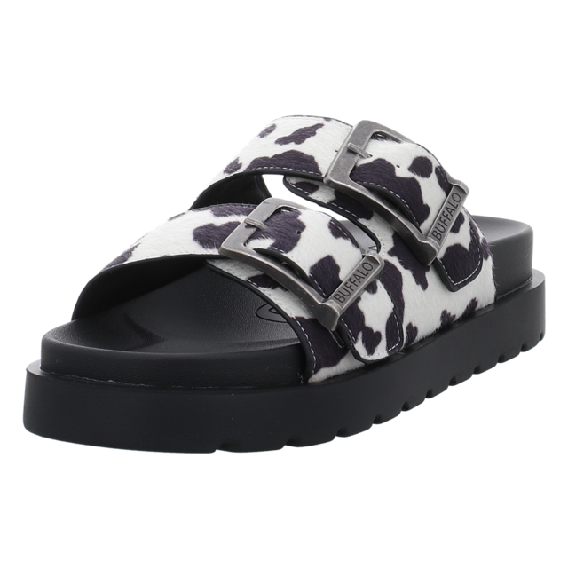 Buffalo - 1602335 - Raya Ari - black/white cow - Pantoletten
