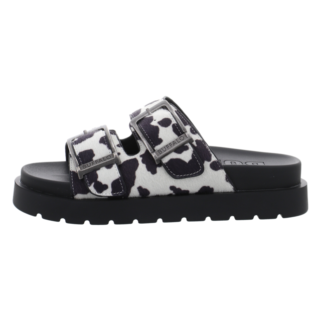 Buffalo - 1602335 - Raya Ari - black/white cow - Pantoletten