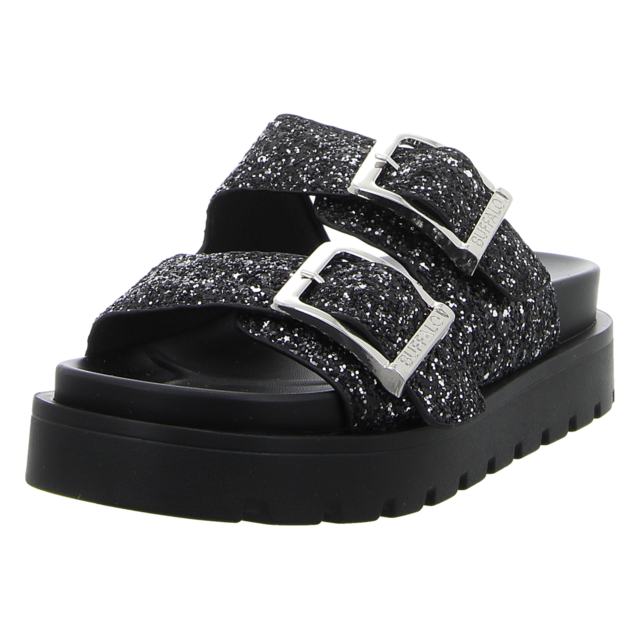 Buffalo - 1602341 - Raya Ari Glam - black/silver - Pantoletten