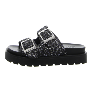 Pantoletten - Buffalo - Raya Ari Glam - black/silver