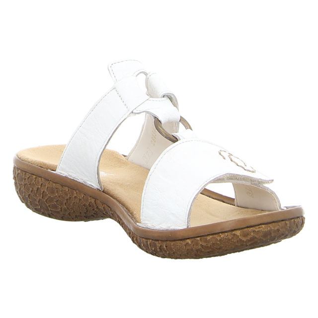 Rieker - V69N2-80 - V69N2-80 - weiss - Pantoletten