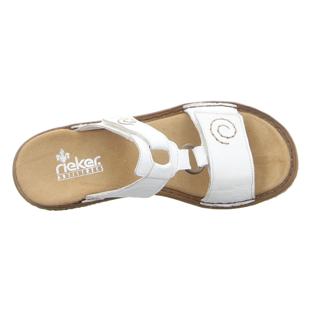 Rieker - V69N2-80 - V69N2-80 - weiss - Pantoletten