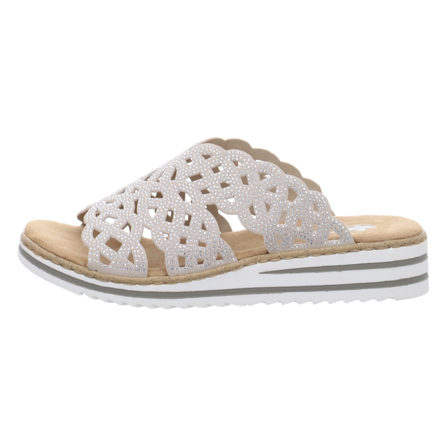 Rieker - V0689-63 - V0689-63 - beige - Pantoletten