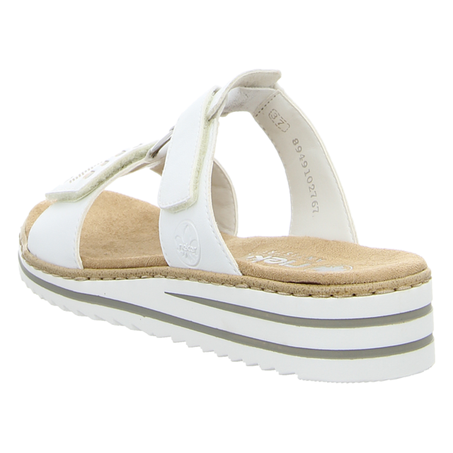 Rieker - V0636-80 - V0636-80 - weiss - Pantoletten