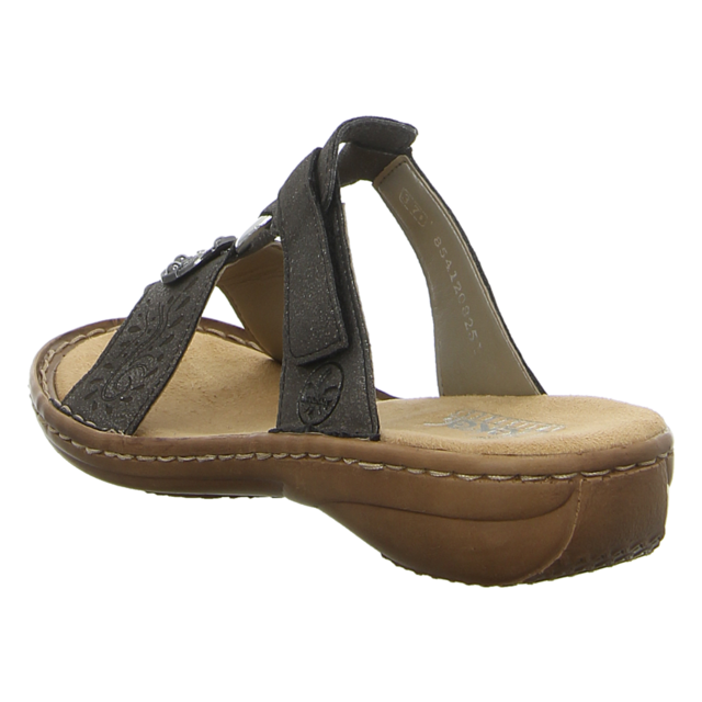 Rieker - 608K1-45 - 608K1-45 - grau - Pantoletten