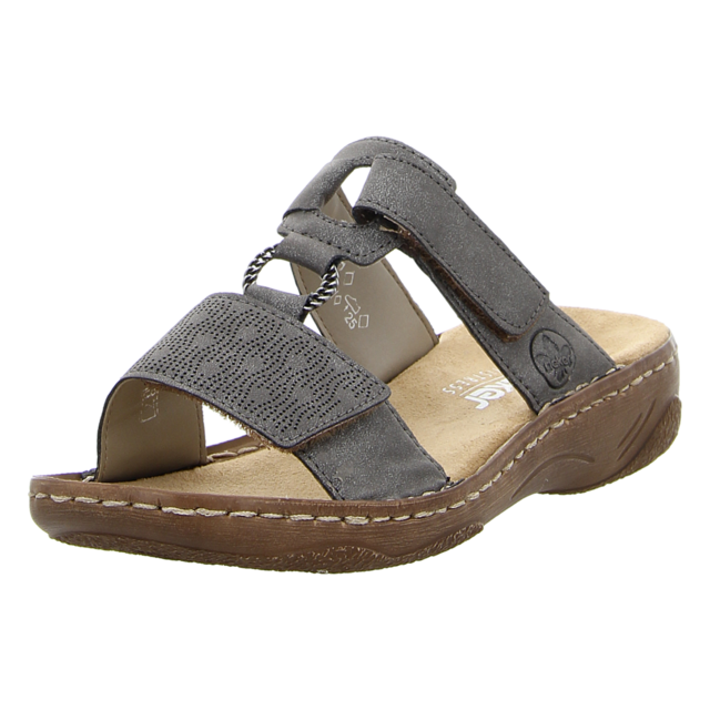 Rieker - V2885-42 - V2885-42 - grau - Pantoletten
