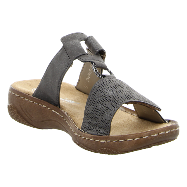 Rieker - V2885-42 - V2885-42 - grau - Pantoletten