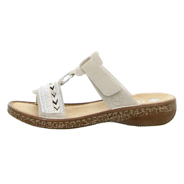 Rieker - 628M6-80 - 628M6-80 - wei - Pantoletten