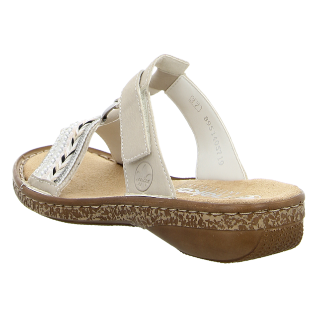 Rieker - 628M6-80 - 628M6-80 - wei - Pantoletten
