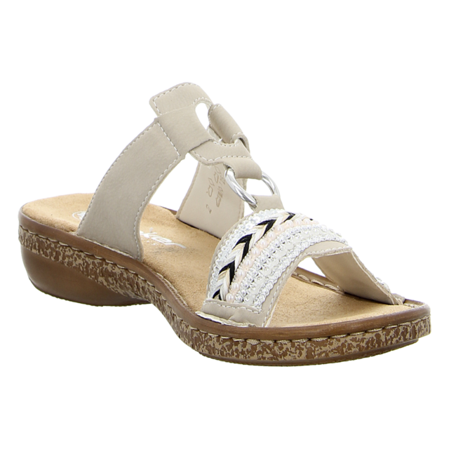 Rieker - 628M6-80 - 628M6-80 - wei - Pantoletten