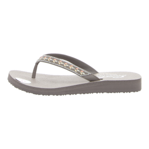 Zehentrenner - Skechers - Meditation - Lucky O - taupe/rhinestone