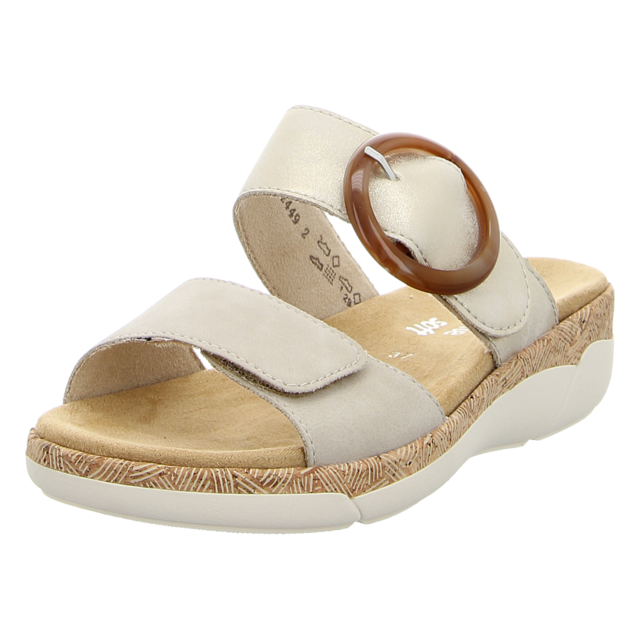 Remonte - R6858-60 - R6858-60 - beige kombi - Pantoletten