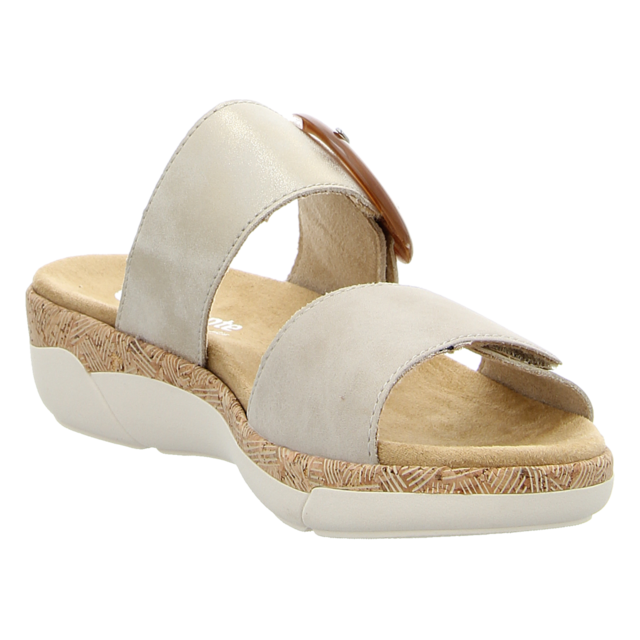 Remonte - R6858-60 - R6858-60 - beige kombi - Pantoletten