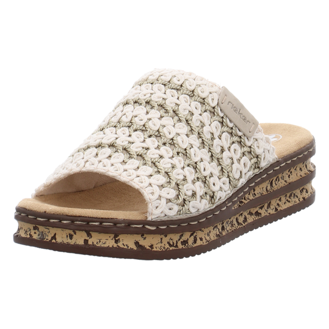 Rieker - 629X8-60 - 629X8-60 - beige - Pantoletten
