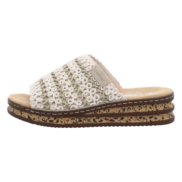 Rieker - 629X8-60 - 629X8-60 - beige - Pantoletten