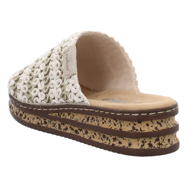 Rieker - 629X8-60 - 629X8-60 - beige - Pantoletten
